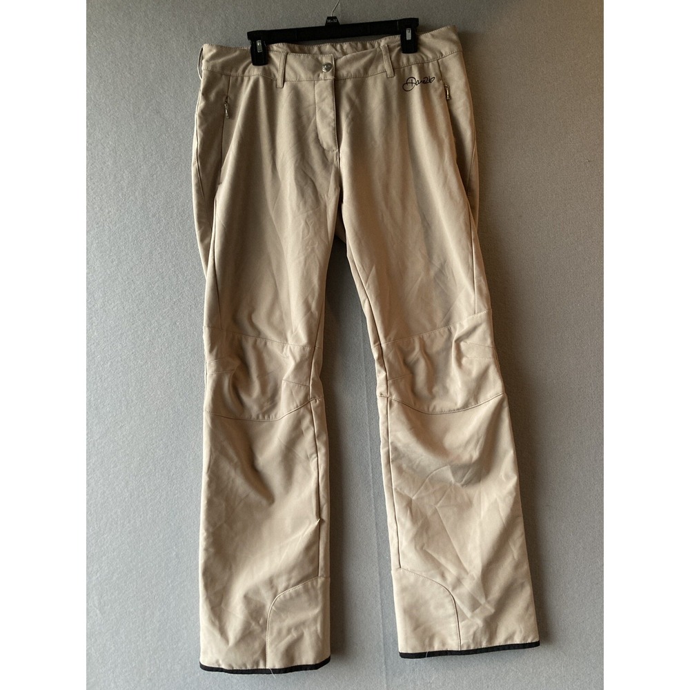 Dare 2b Women Ski Pants 12 Beige Fleece Lining Outdoor Skiing #2255